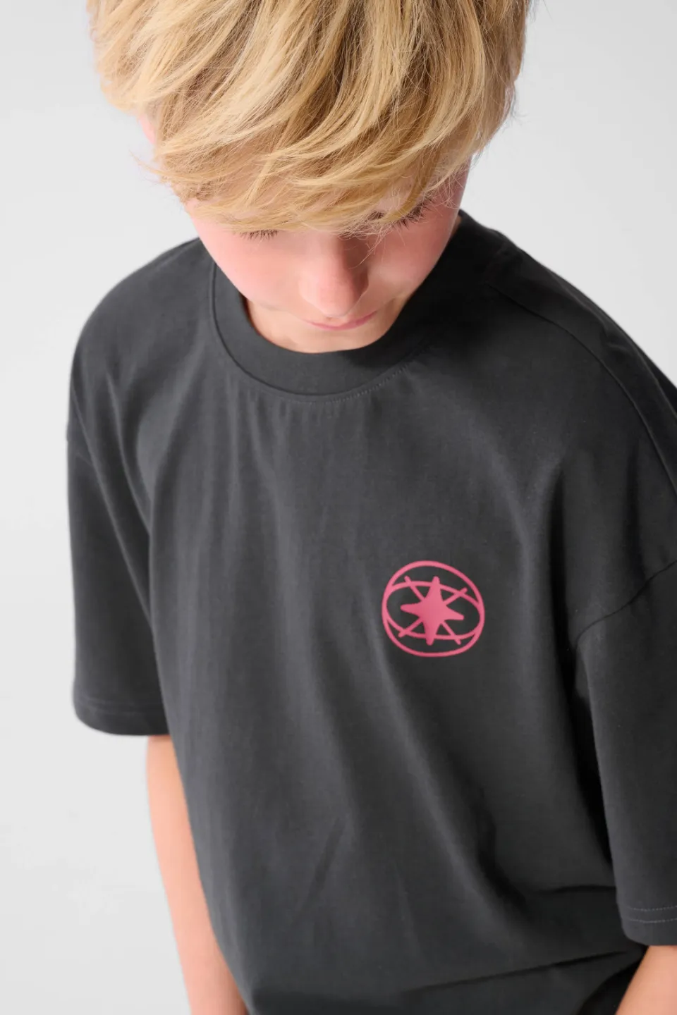 Shoeby T-shirt met backprint antraciet, foto 8