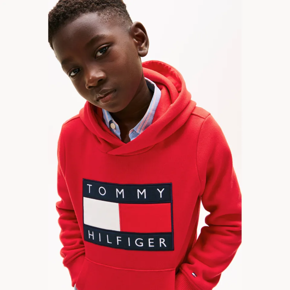 Tommy Hilfiger hoodie rood, foto 5