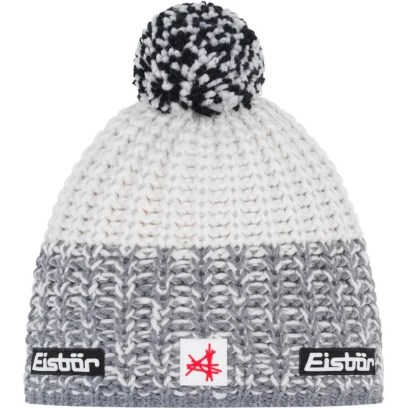 EISBÄR Refocus Pompon Ski Austria - Muts maat One Size, grijs