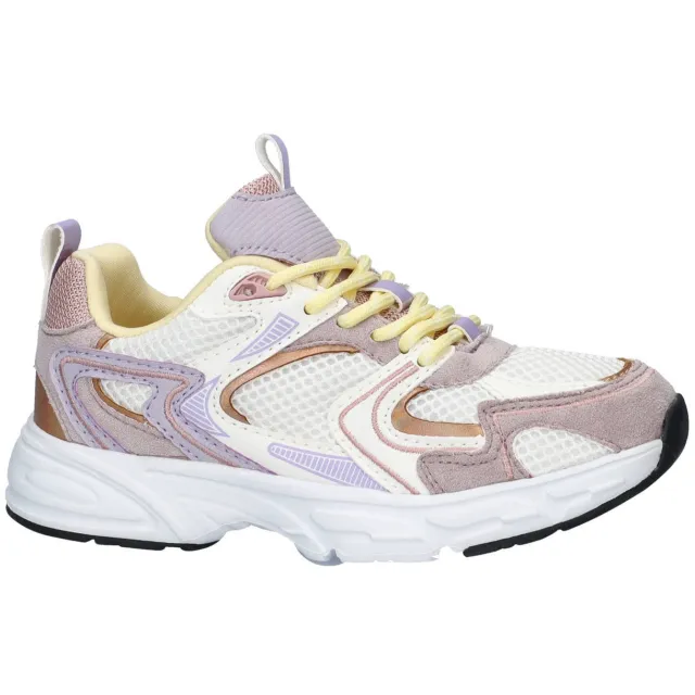 Nelson Kids sneaker wit/lila/geel