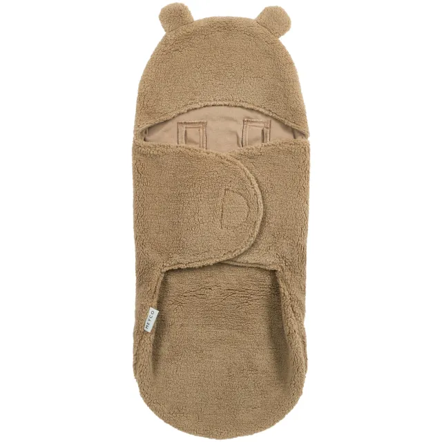 Meyco Bear teddy wikkeldeken bruin