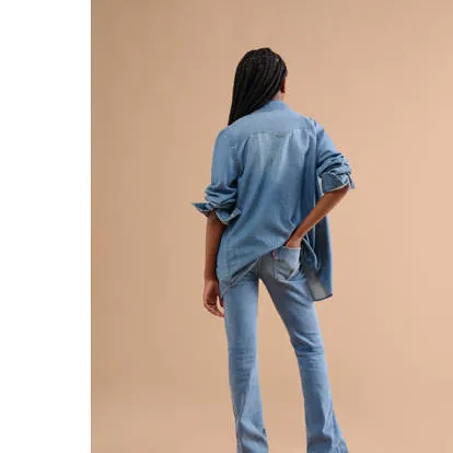 Levi's 726 high rise flared jeans lichtblauw clean getaway, foto 5
