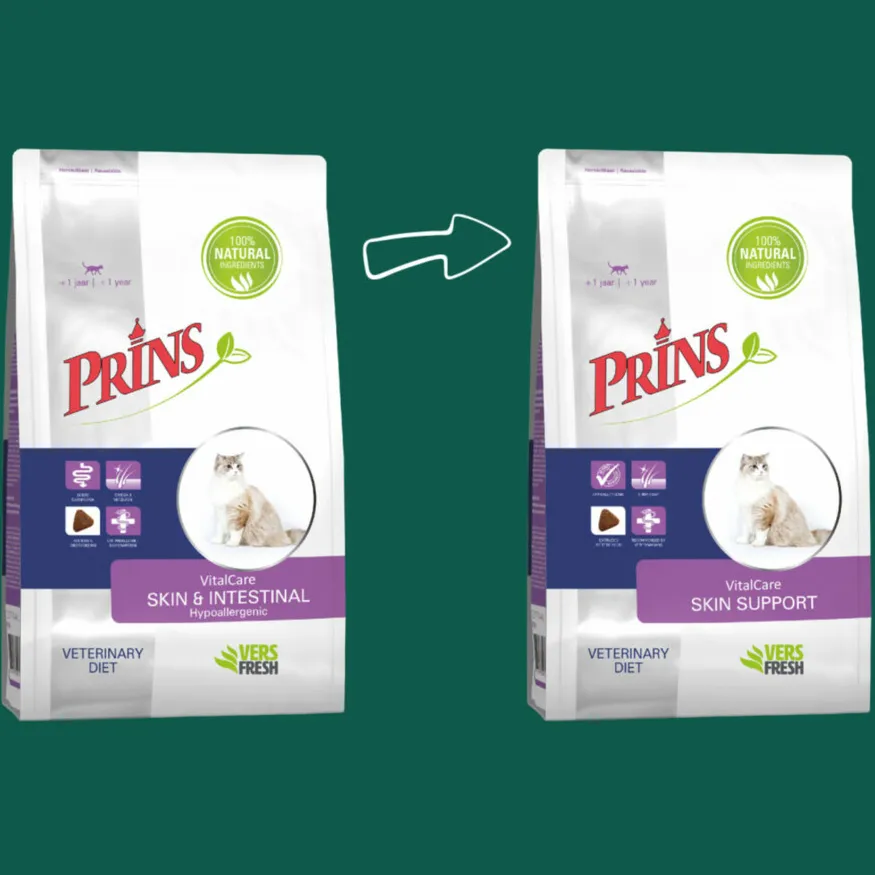 Prins VitalCare Veterinary Diet Skin Support kattenvoer, foto 2