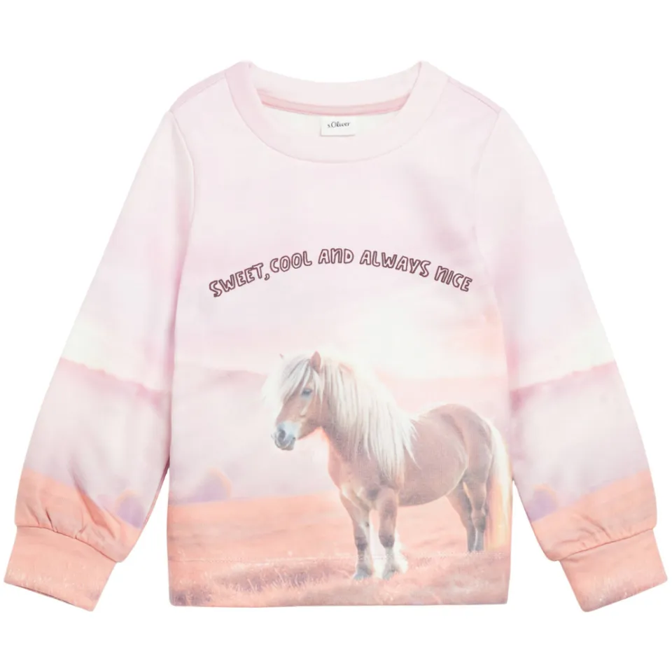S.Oliver sweater met print - lichtroze/roze, foto 2