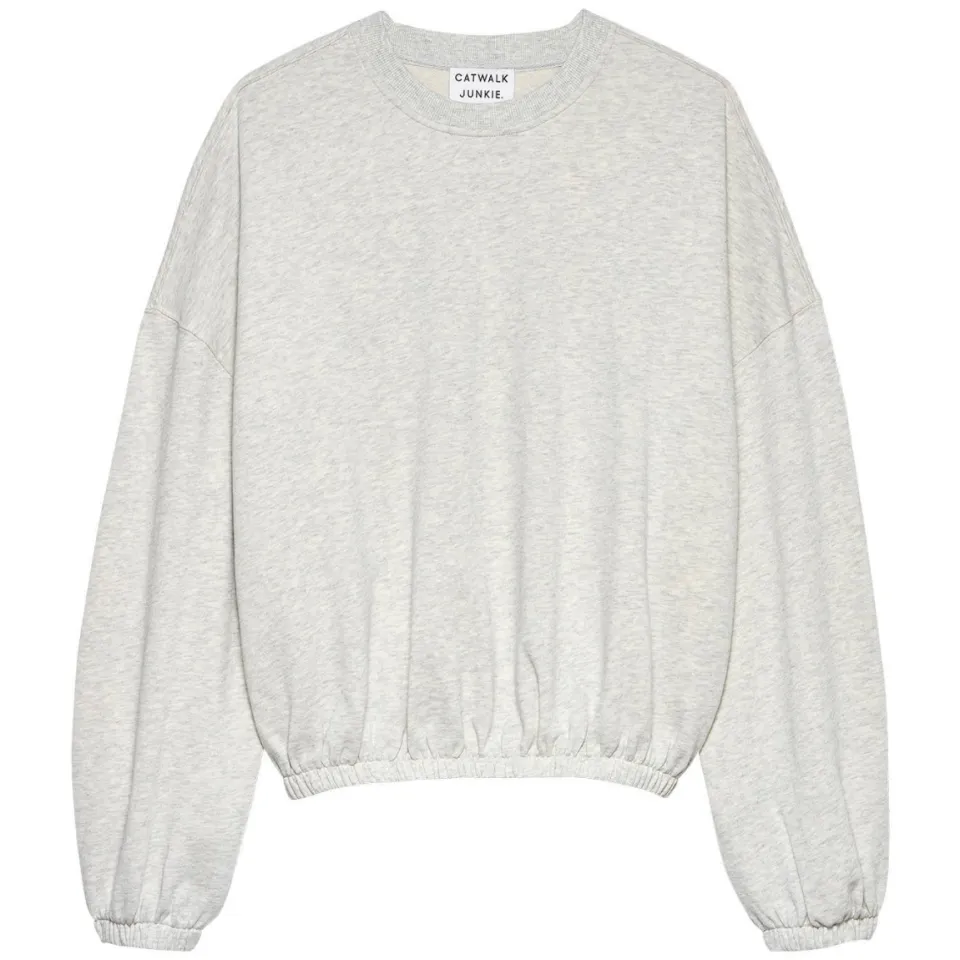 Catwalk Junkie katoenen oversized sweater met backprint - grijs, foto 2