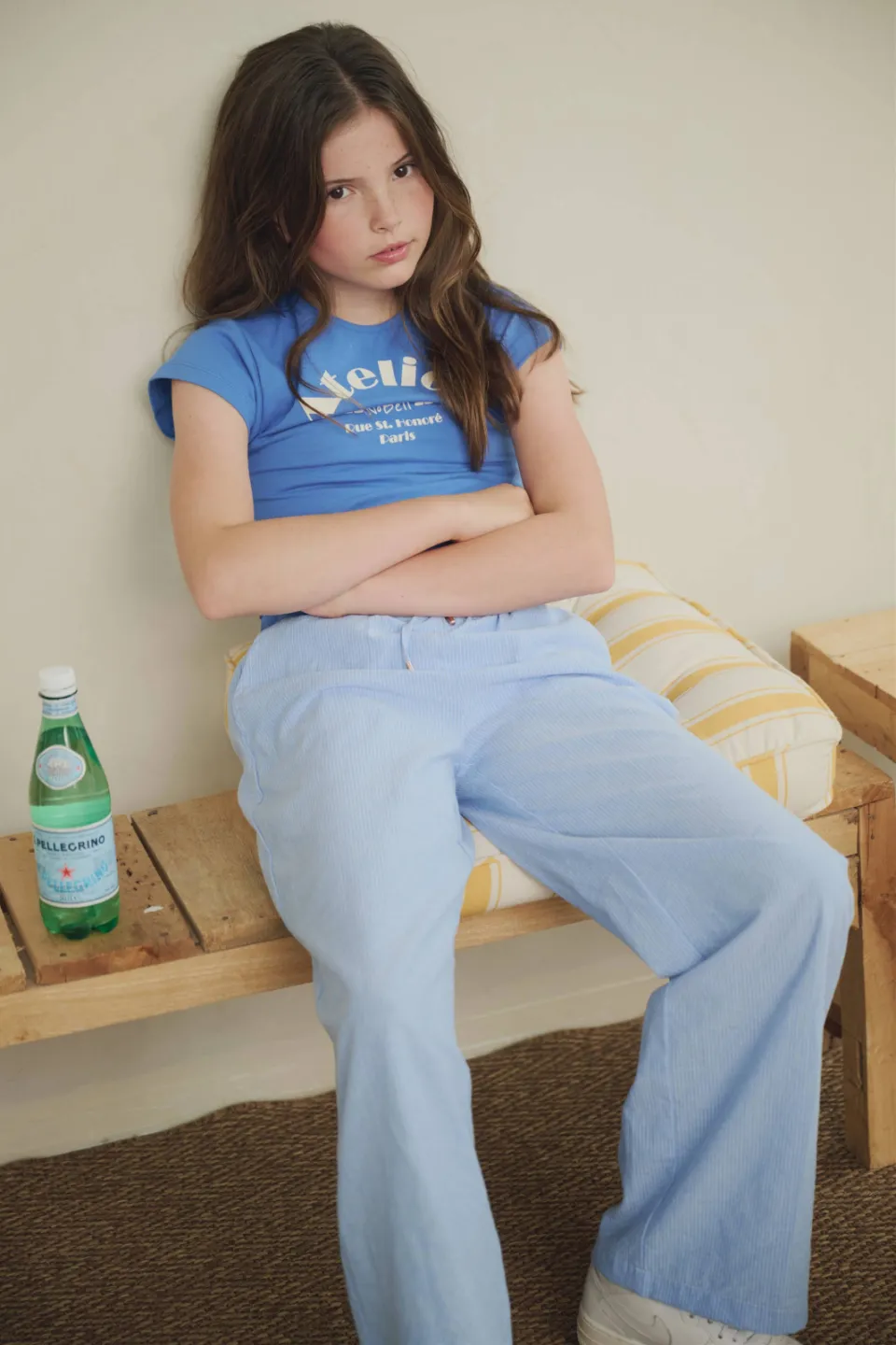 NoBell’ t-shirt kobaltblauw