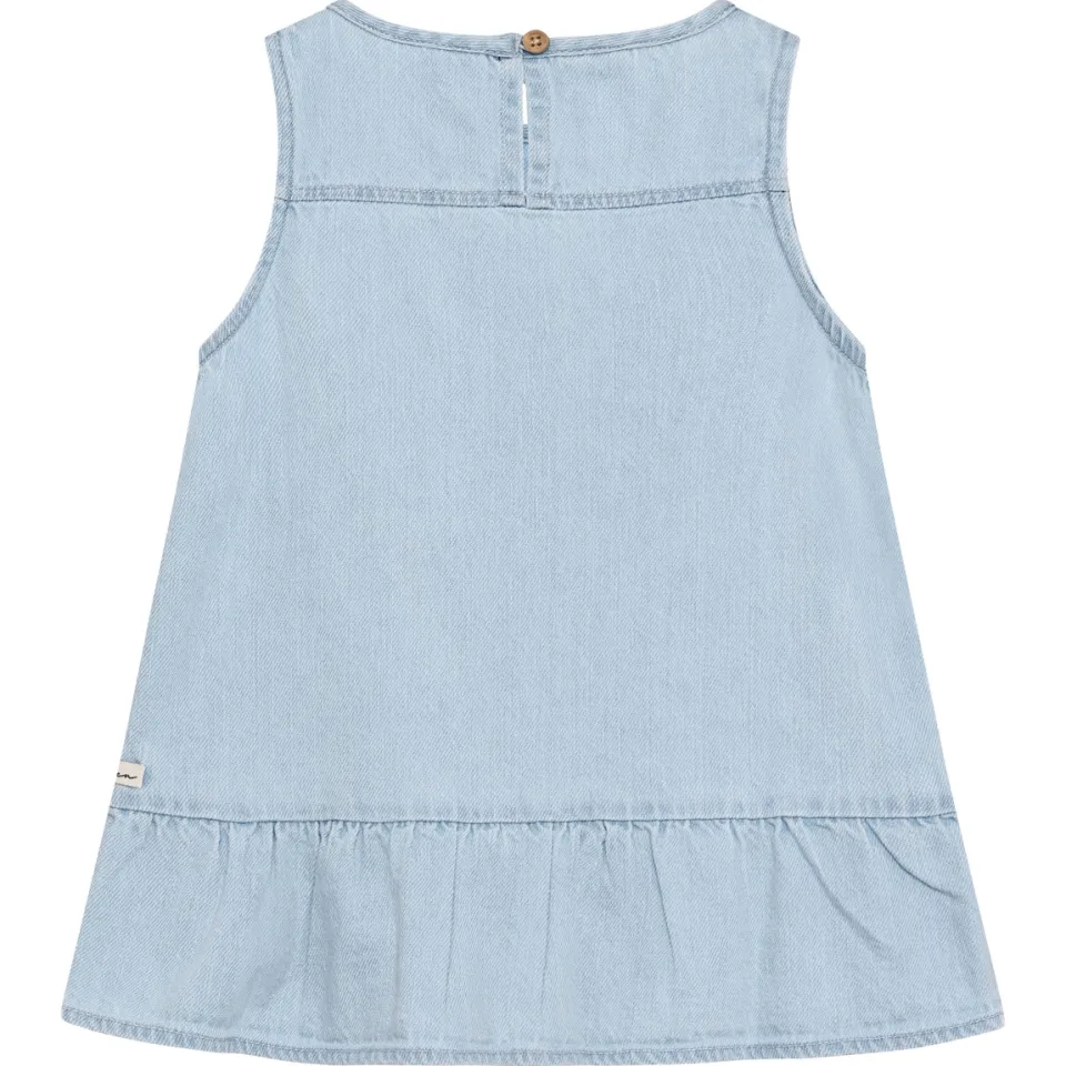 Daily7 peplumtop lichtblauw denim, foto 3