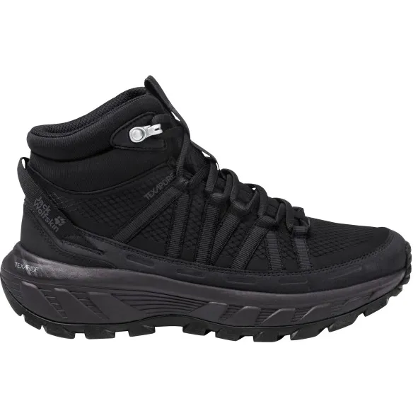 Jack Wolfskin Women's Wild Hike Texapore Mid - Wandelschoenen, zwart
