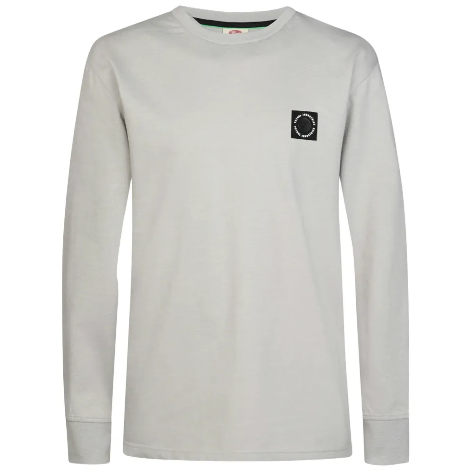 Petrol Industries longsleeve met logo lichtgrijs, foto 2