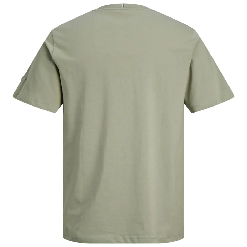 Jack & Jones Junior t-shirt lichtgroen met vierkante print, foto 4