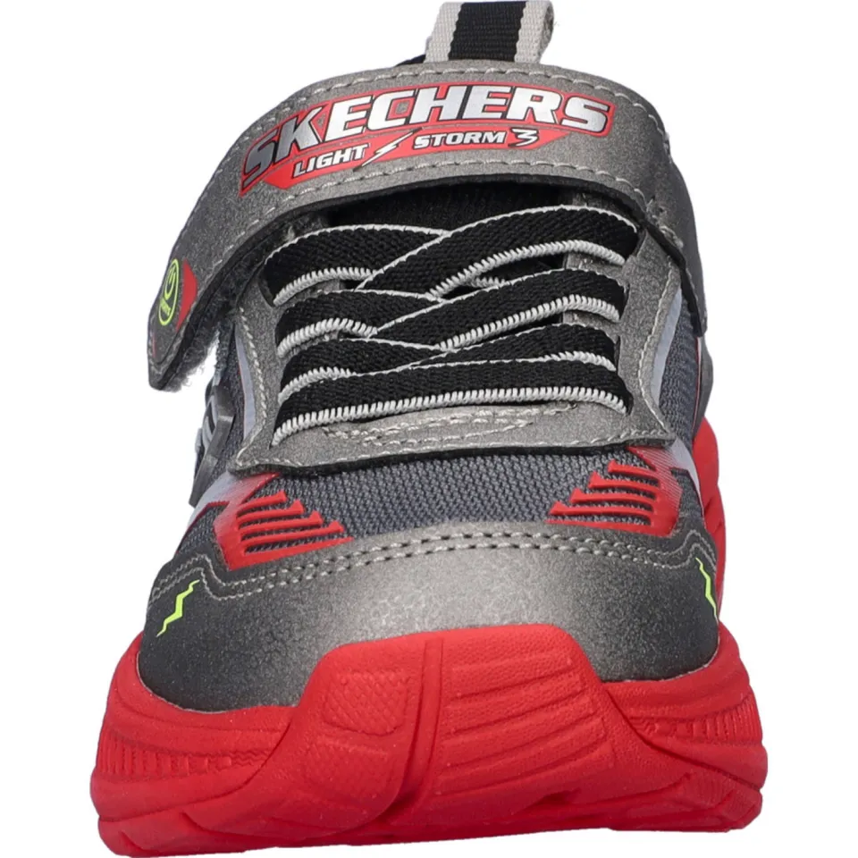 Skechers Light storm 3.0 sneakers grijs/rood, foto 4