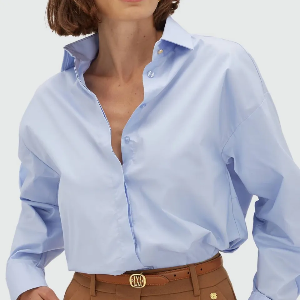 Josh-V Lauri blouse lichtblauw blauw, foto 8