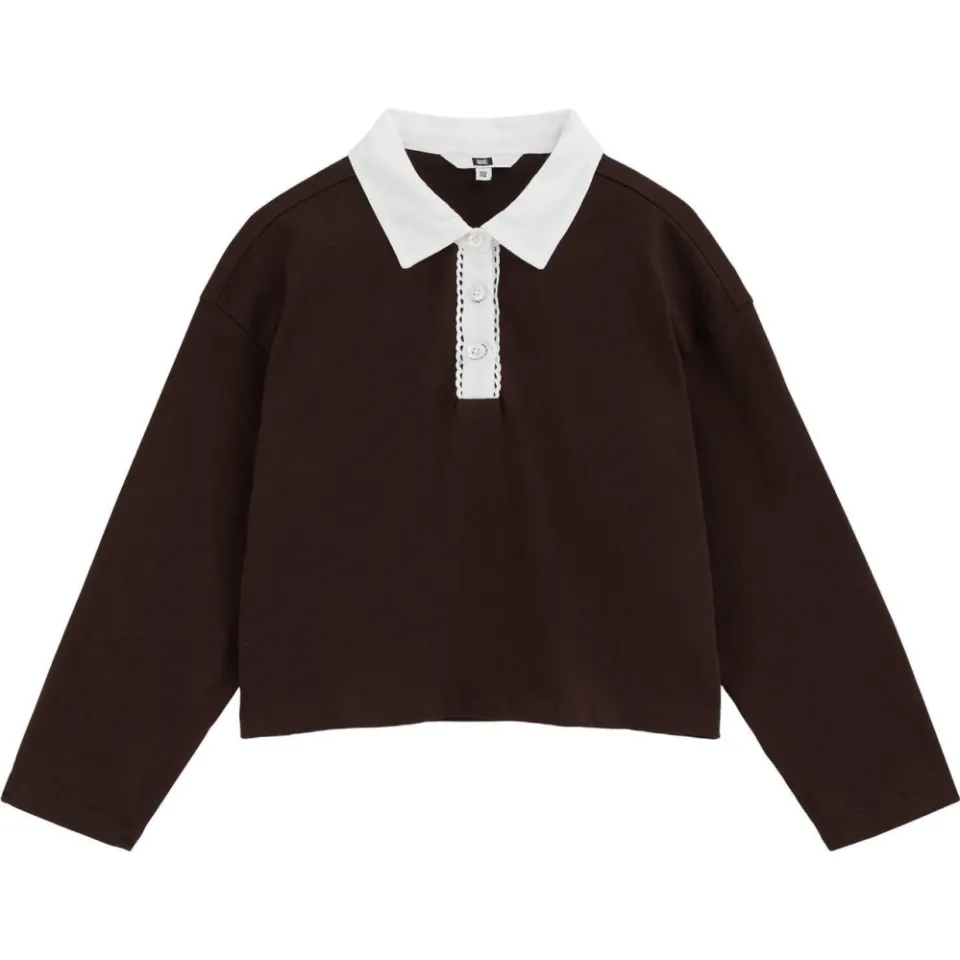 WE Fashion polo - donkerbruin, foto 2