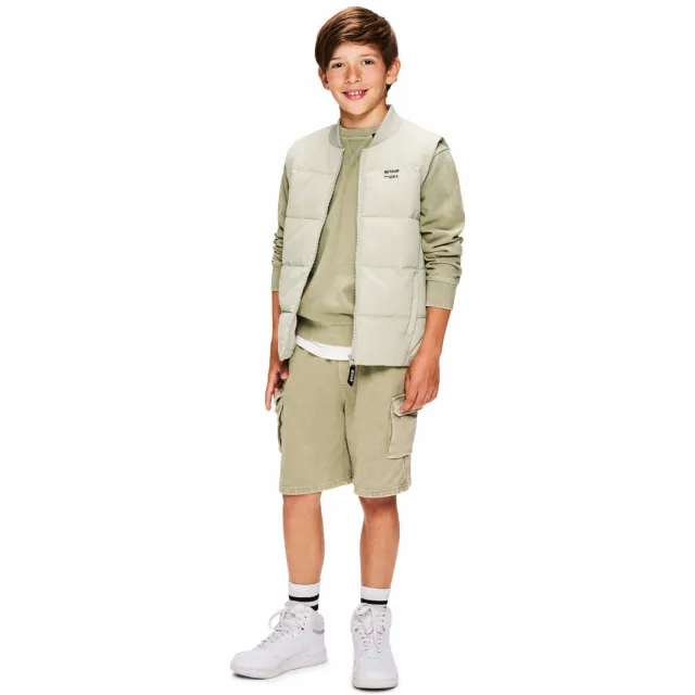 Retour Jeans Vito sweatshort groen