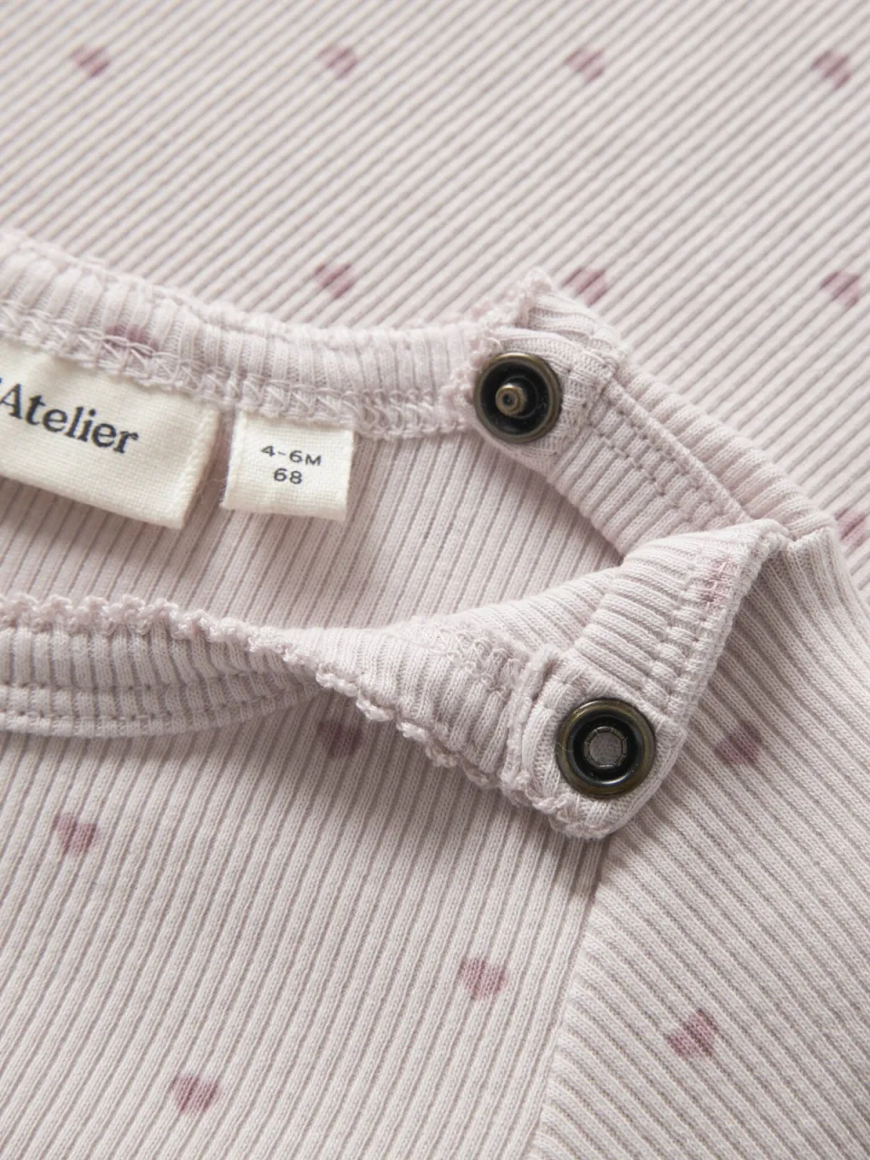 Lil' Atelier BABY romper met print - lila, foto 2