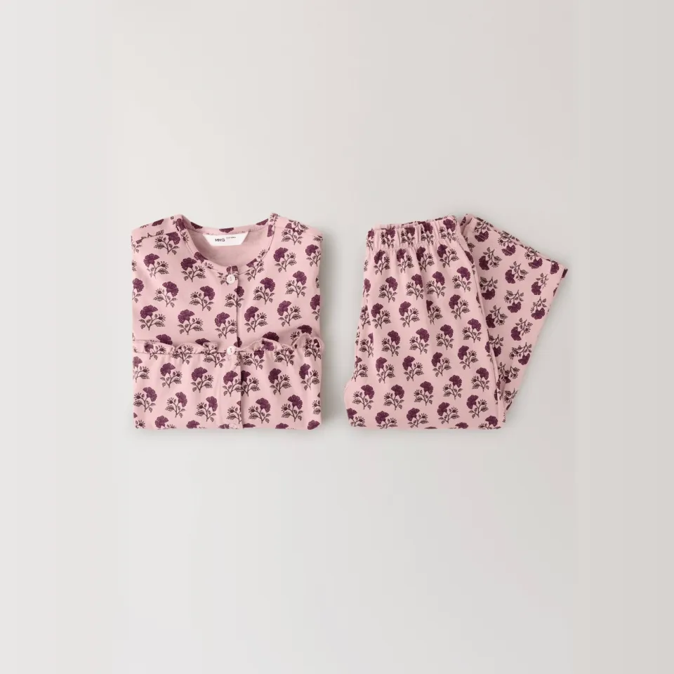 Mango gebloemde pyjama roze, foto 2