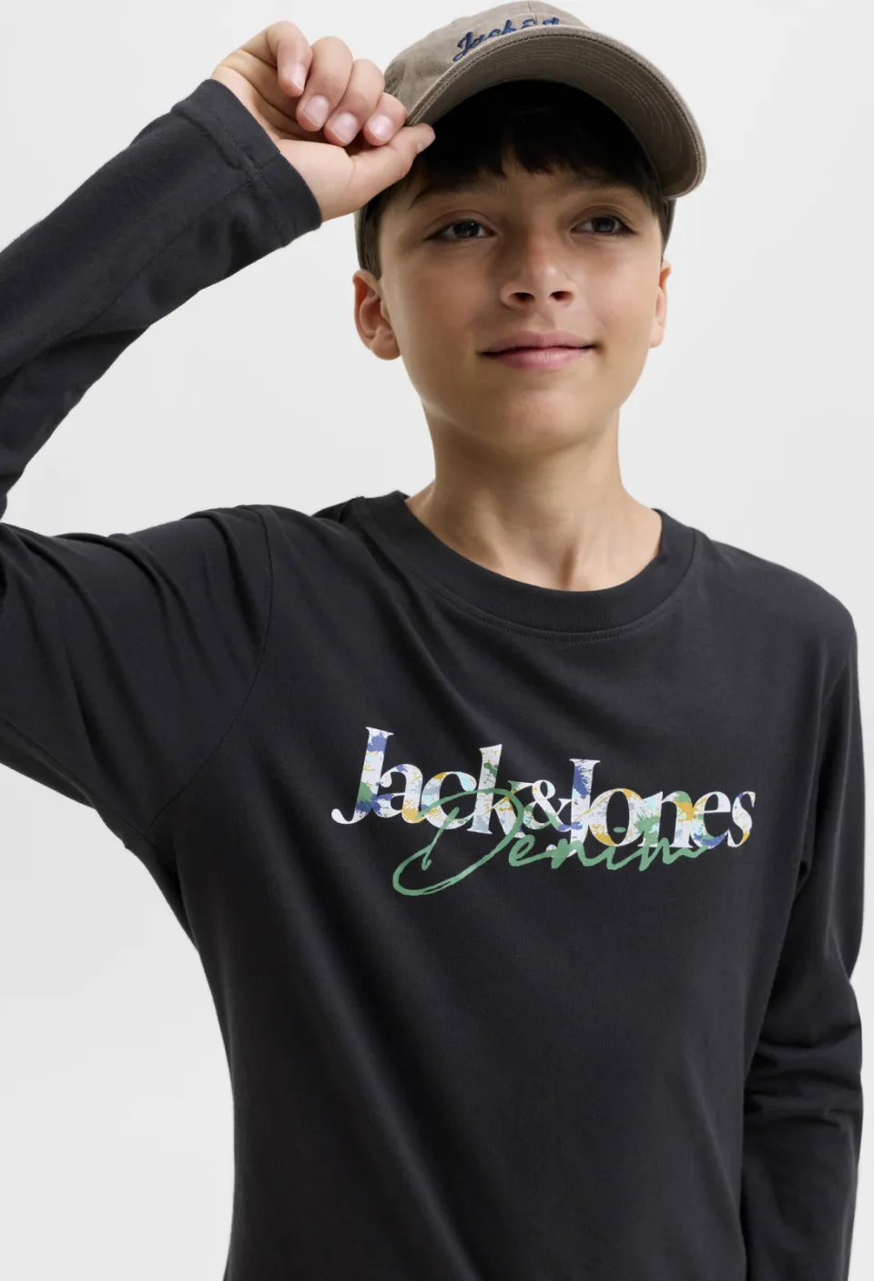 Jack & Jones longsleeve met logo zwart, foto 5