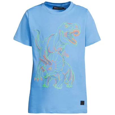 Orange Stars T-shirt lichtblauw