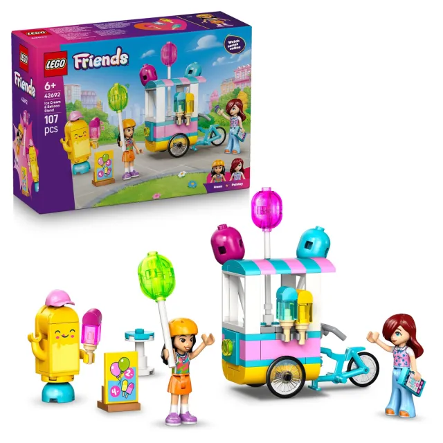 Lego Friends IJsjes- en Ballonnenkraam Bouwpakket 42692, foto 2