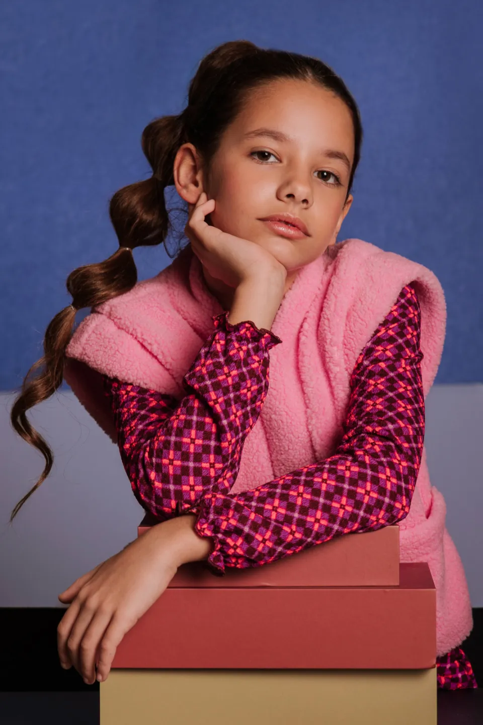 B.Nosy Tiff longsleeve met print donkerroze donkerroze/paars, foto 5