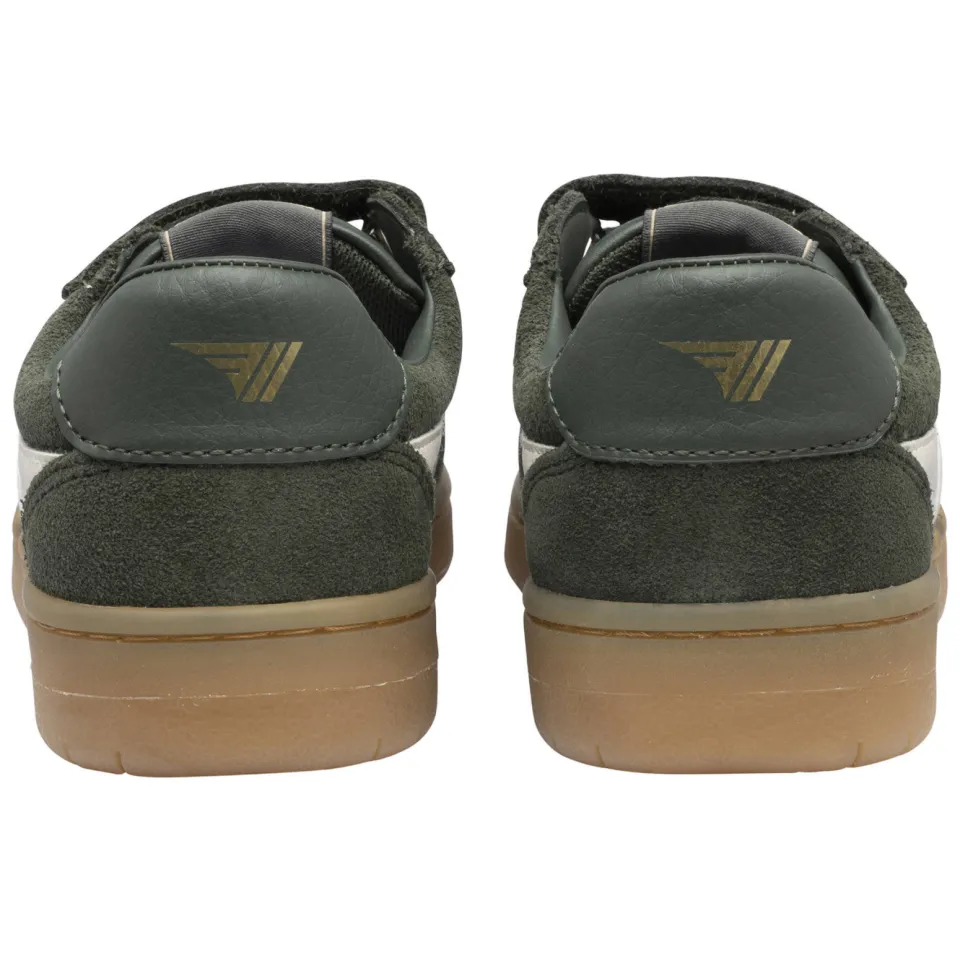Gola Hawk Strap leren suède sneakers - donkergroen/wit, foto 5