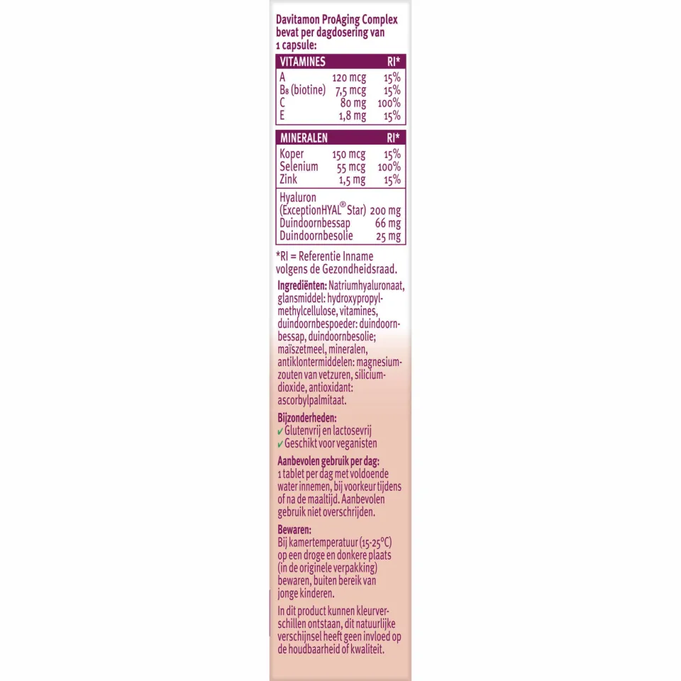 Davitamon Pro Aging Complex capsules - 30 stuks, foto 2