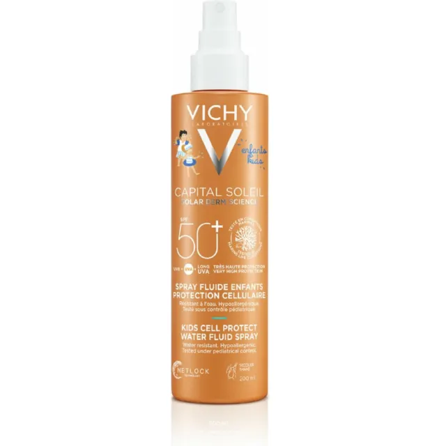 Vichy Capital Soleil Kids Cell Protect Spray SPF 50+ Gezicht en Lichaam 200 ml