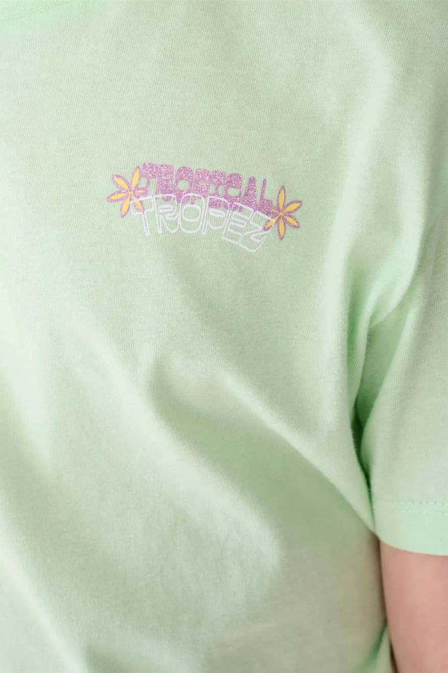 Shoeby T-shirt met backprint groen, foto 7