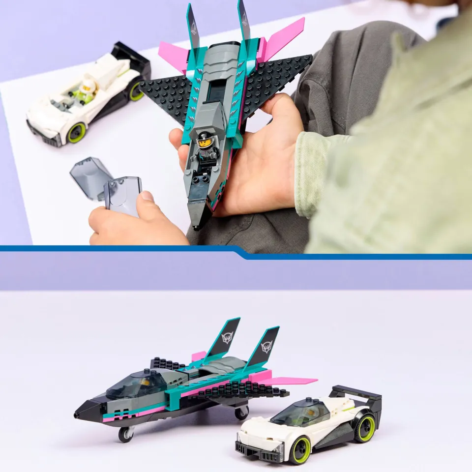 Lego City Straalvliegtuig vs. sportauto 60489, foto 4