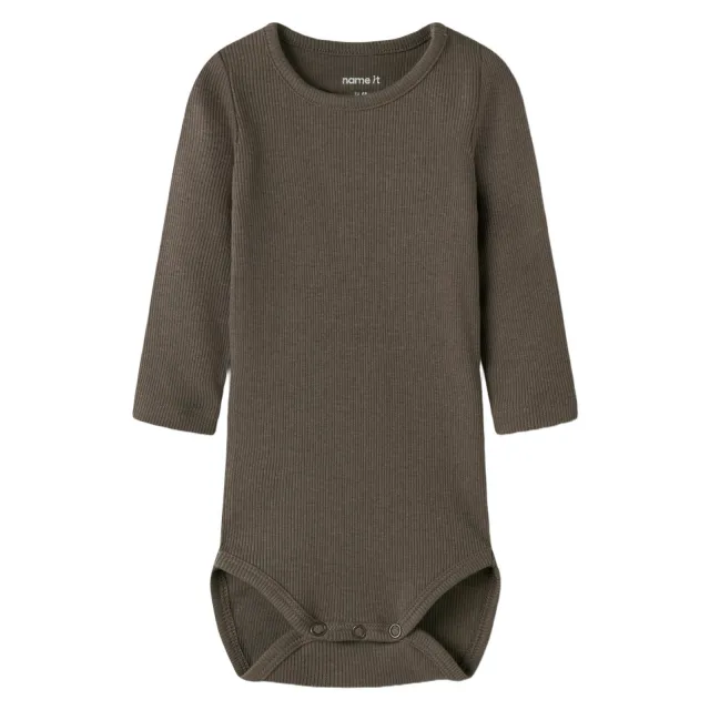 NAME IT BABY modal romper met textuur - bruin, foto 2