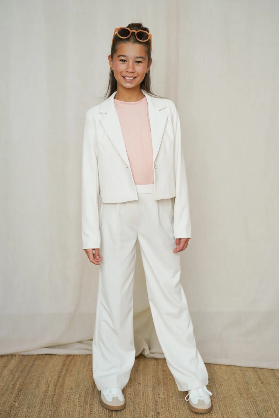 Like Flo blazer en pantalon set offwhite, foto 4