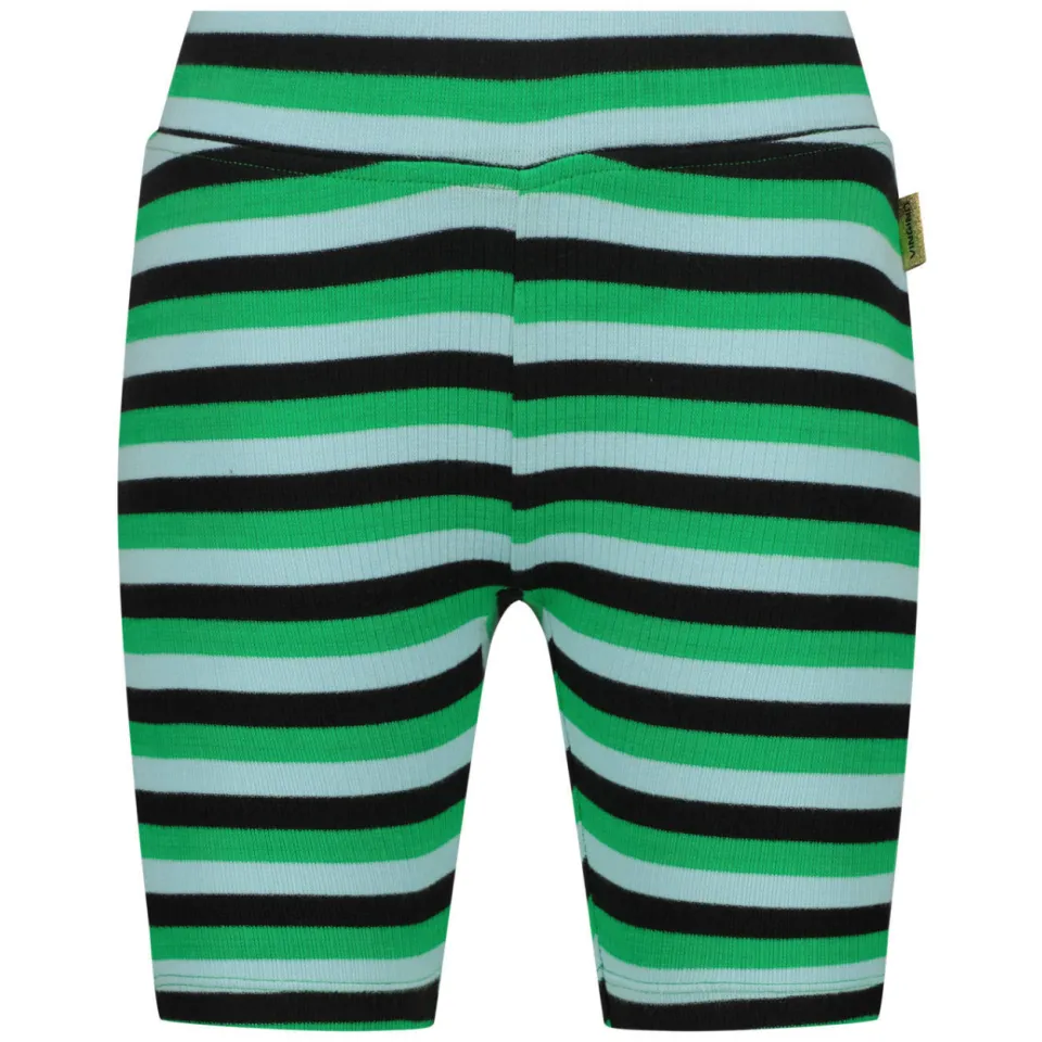 Vingino gestreepte bikershort groen, foto 2
