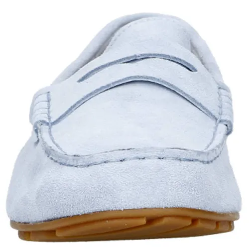 Tommy Hilfiger suède mocassins lichtblauw, foto 2