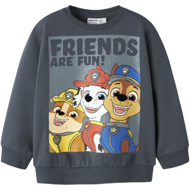 NAME IT MINI sweater met print - grijsblauw, foto 2
