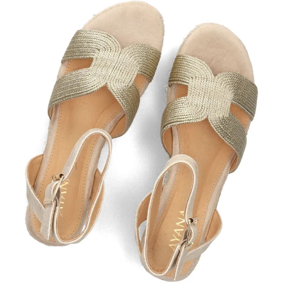 AYANA Sandalen 0047-72 Goud, foto 3