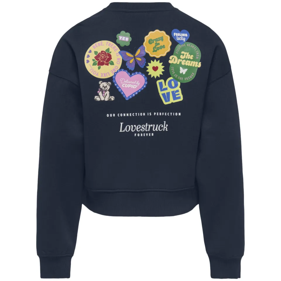KIDS ONLY GIRL sweater met backprint - donkerblauw, foto 2