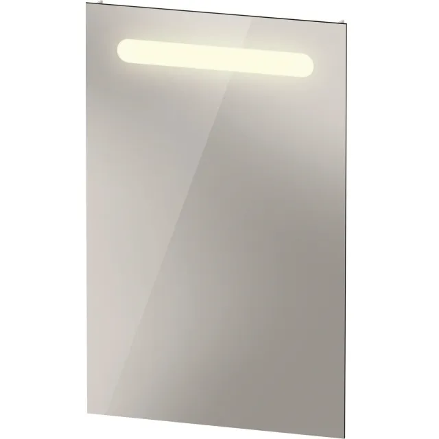 Duravit Spiegel Duravit No.1 Met Horizontale LED Verlichting 45x3.5x70cm Mat Wit
