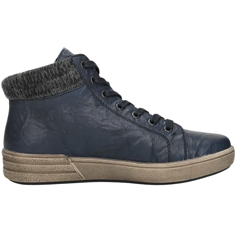 Rieker 298945 hoge sneakers blauw