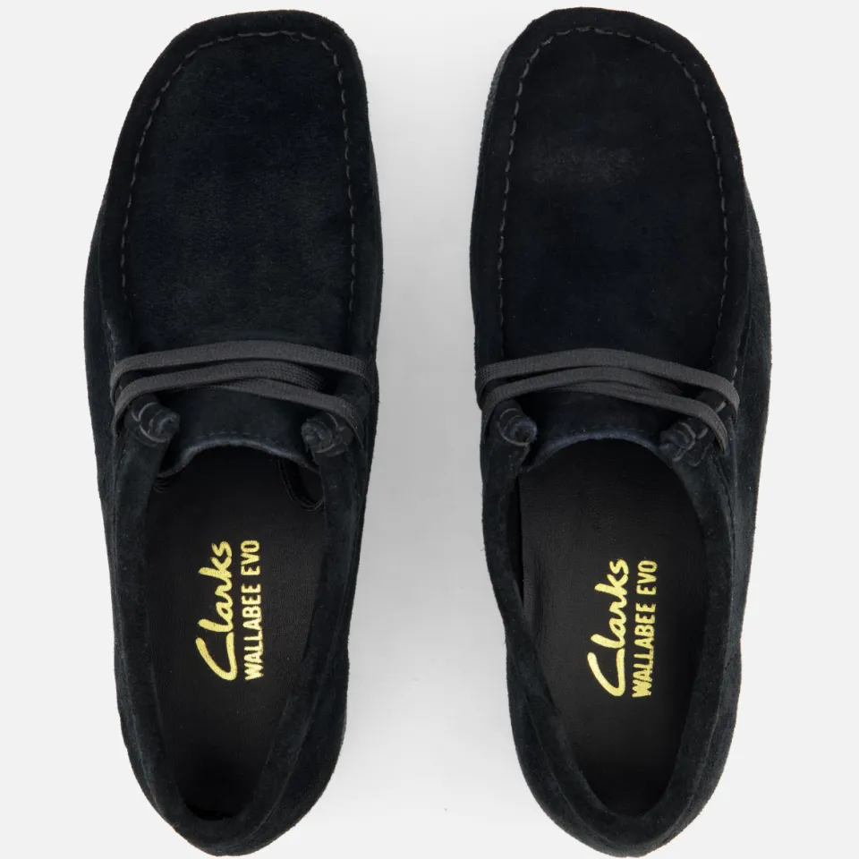 Clarks Wallabee Evo veterschoenen zwart, foto 4