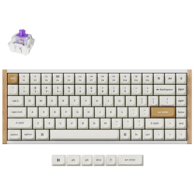 Keychron K2 HE-Q1 Special Edition toetsenbord wit