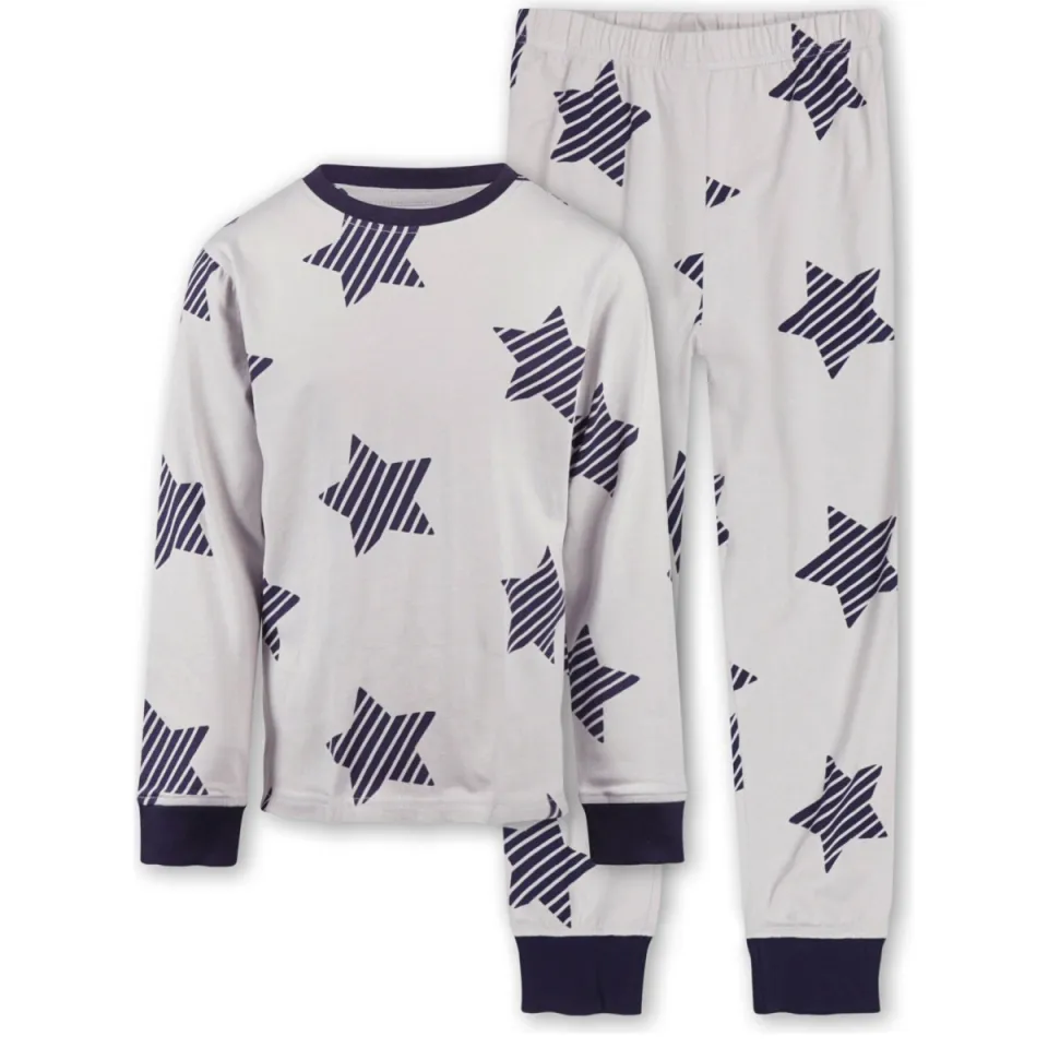 Little Label pyjama met sterrenprint grijs, foto 2
