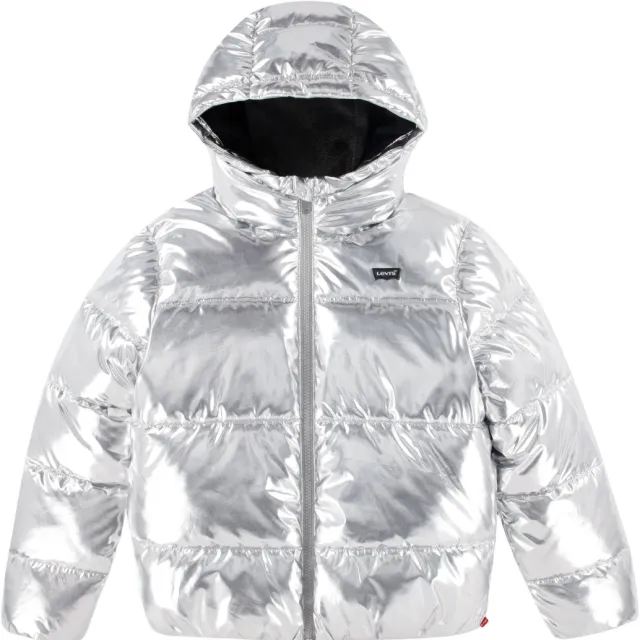 Levi's gewatteerde winterjas zilver