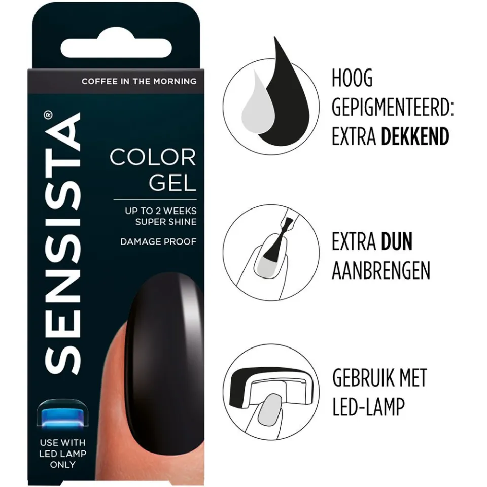 Sensista Color Gel Coffee in the Morning nagellak, foto 3