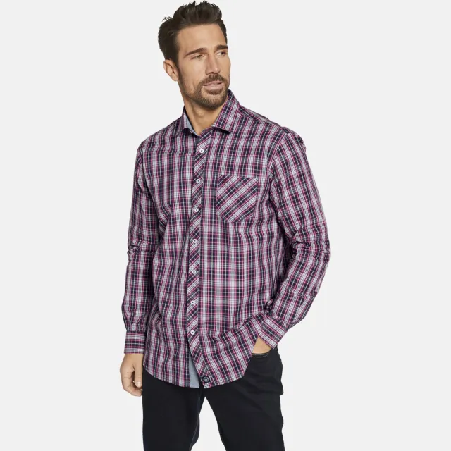 Jan Vanderstorm casual overhemd JULIAN Plus - (set van 2) Rood