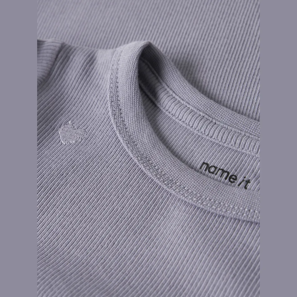 NAME IT t-shirt met hartjes paarsgrijs, foto 4