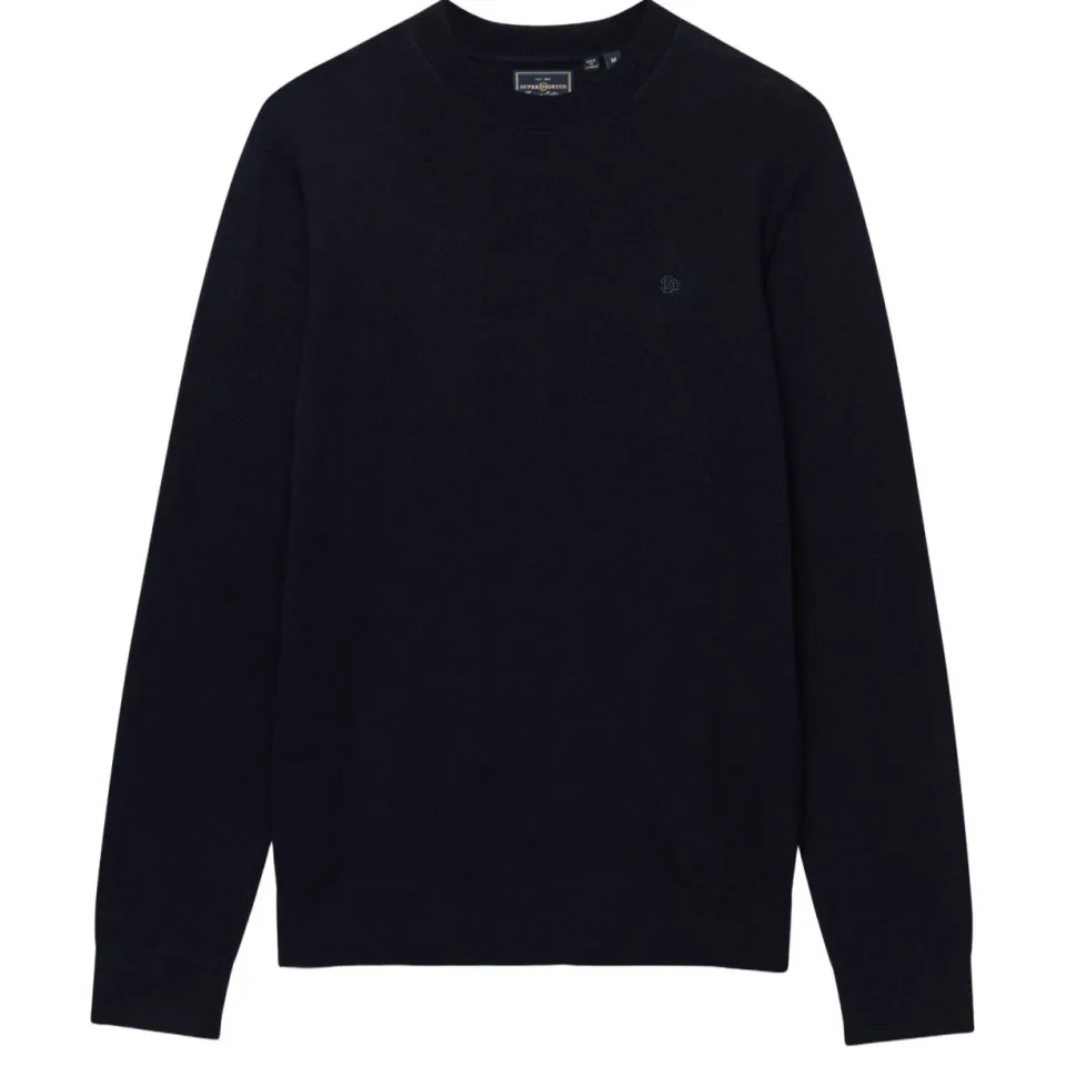 Superdry wollen regular fit gebreide trui - donkerblauw, foto 2