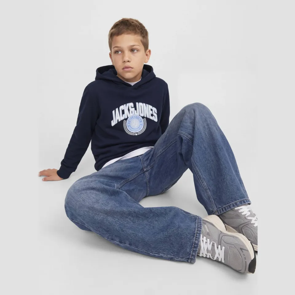 Jack & Jones JUNIOR hoodie met logo - donkerblauw, foto 5
