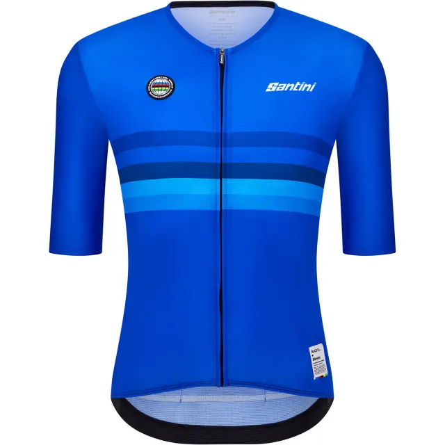 Santini UCI NATIONS LINE fietsshirt met korte mouwen Italië 2026 Blauw