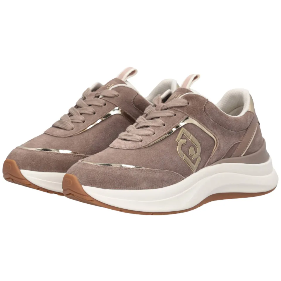 Liu Jo Stardust 01 suède sneakers - bruin, foto 5