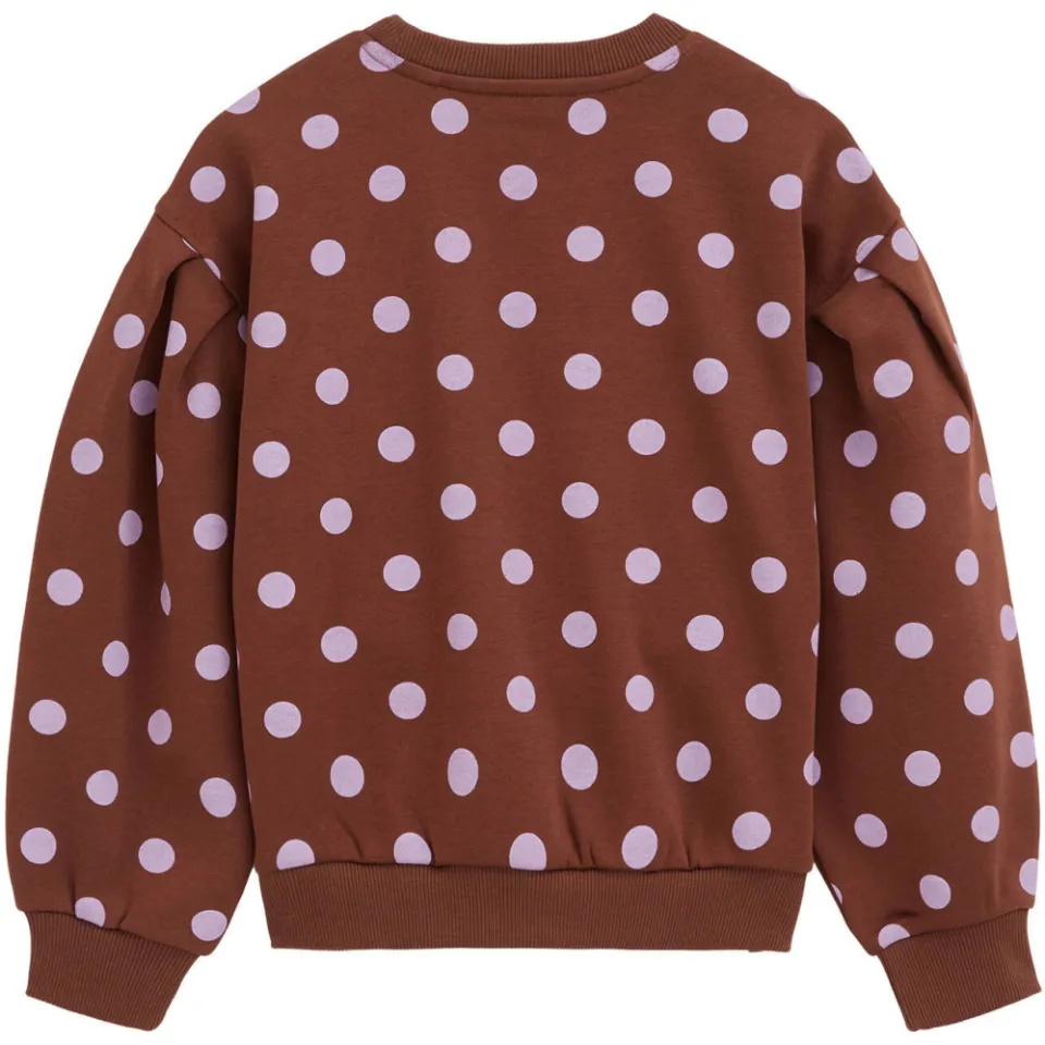 WE Fashion sweater met backprint - bruin/lila, foto 3